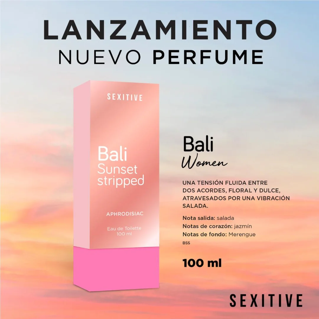 PERFUME AFRODISIACO BALI CON FEROMONAS
